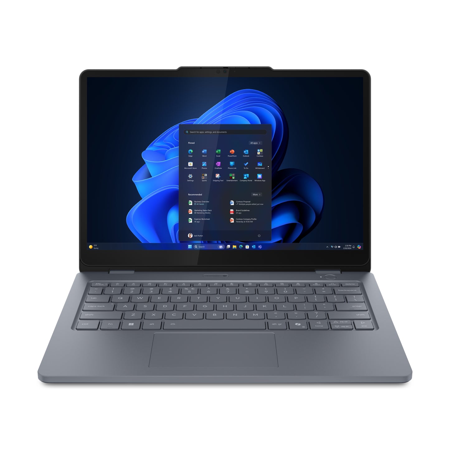 Lenovo 13w 2-in-1 Gen 3 Intel® Core™ i5 i5-1334U Hybrid (2-in-1) 33.8 cm (13.3") Touchscreen WUXGA 16 GB DDR5-SDRAM 512 GB SSD Wi-Fi 6E (802.11ax) Windows 11 Pro English Grey