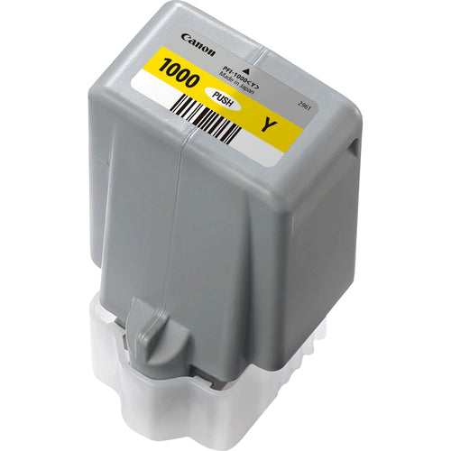 Canon PFI-1000Y Genuine Yellow Ink Cartridge, 3,365 Pages