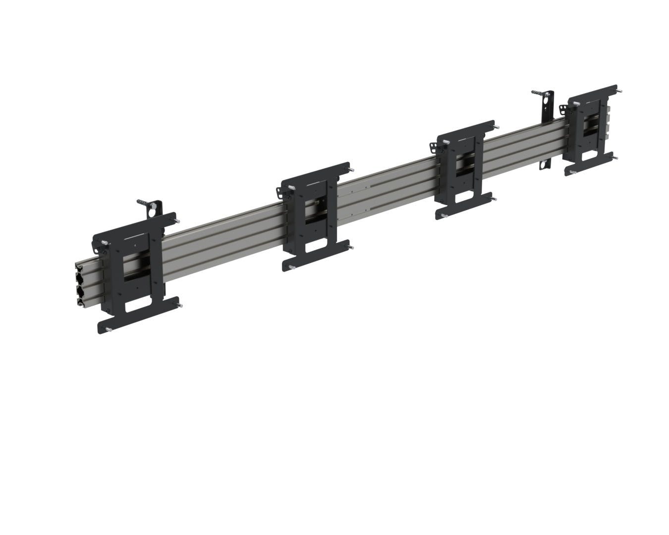 Ergonomic Solutions SpacePole Digital Signage Menu board mount, with tilt, for 4 screens (portrait) up to 43" (VESA 100 and 200)