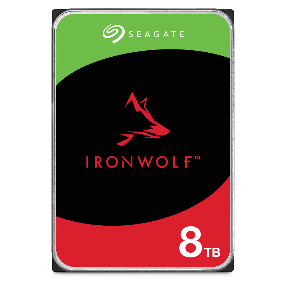 Seagate 3.5", 8TB, SATA3, IronWolf NAS Hard Drive, 5400RPM, 256MB Cache, 8 Drive Bays Supported, OEM