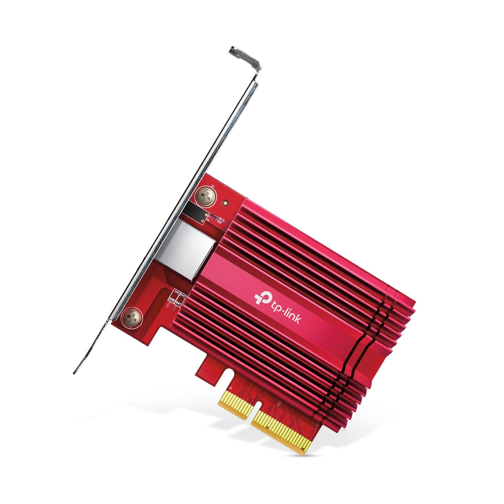 TP-LINK (TX401) 10GBase-T PCI Express Network Adapter, Backwards Compatible, CAT6A Cable, Low-Profile & Full-Height Brackets
