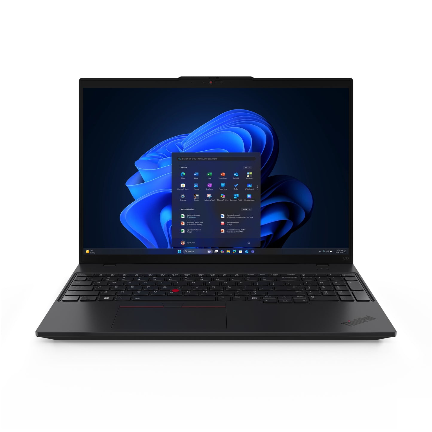 Lenovo ThinkPad L16 Gen 2 (AMD) AMD Ryzen™ 5 PRO PRO 215 Laptop 40.6 cm (16") WUXGA 16 GB DDR5-SDRAM 512 GB SSD Wi-Fi 7 (802.11be) Windows 11 Pro English Black