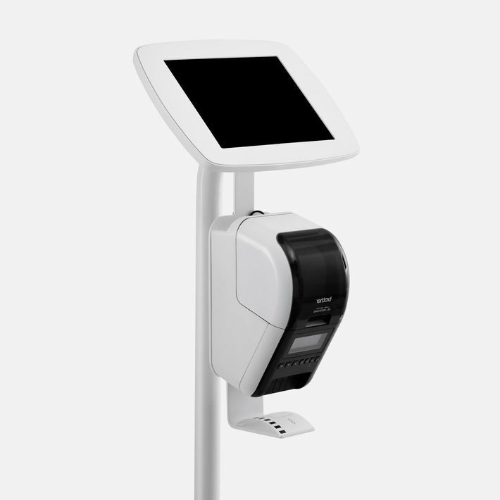 Bouncepad Floorstanding with Brother Printer mount tablet security enclosure White 24.6 cm (9.7")