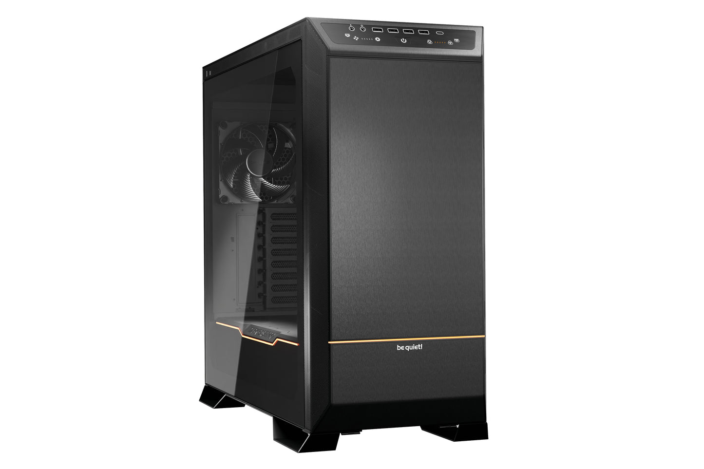 Be Quiet! Dark Base Pro 901 Gaming Case w/ Glass Window, E-ATX, ARGB Strip, 3 Fans, Changeable Top & Front, QI Charger, Touch-Sensitive I/O, Black