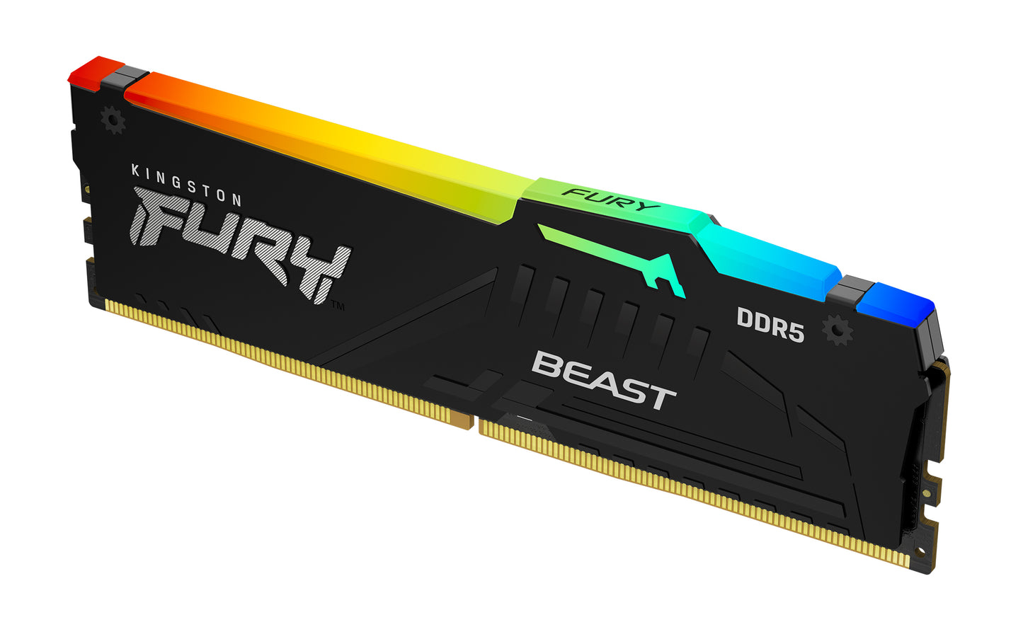 Kingston Fury Beast RGB 64GB, DDR5, 5600MHz, CL36, 1.25V, ECC, PMIC, AMD EXPO & Intel XMP 3.0, Black, DIMM Memory