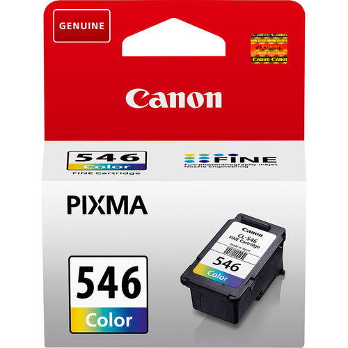 Canon CL-546 Genuine 3-Colour Ink Multipack, 180 Pages
