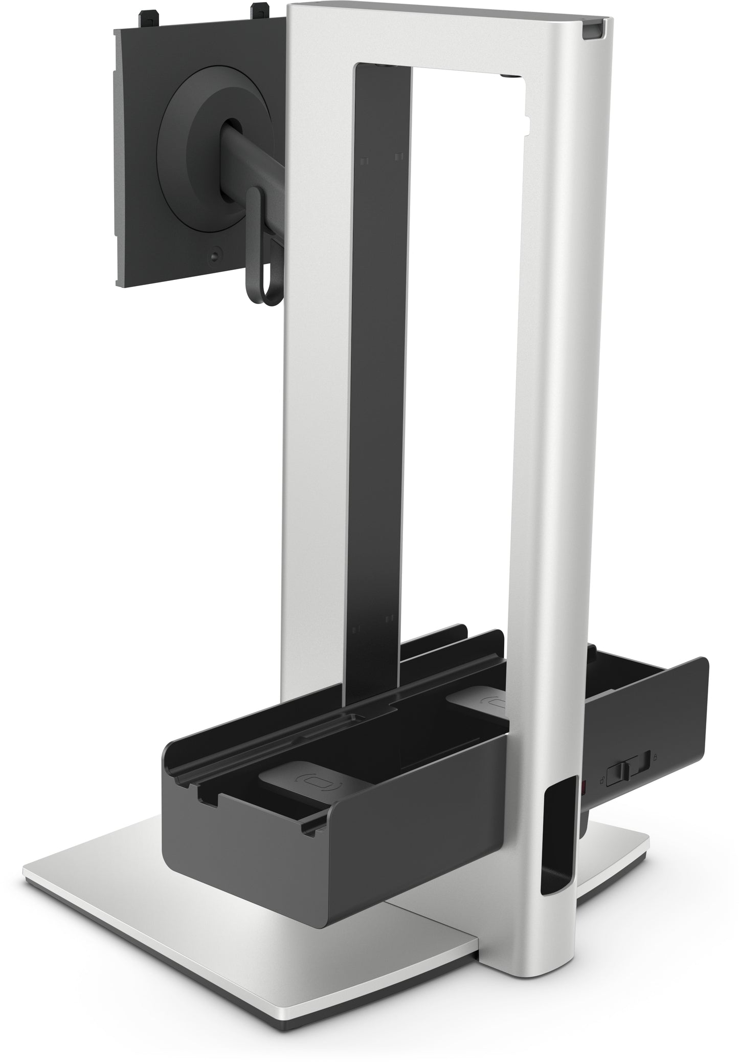 DELL Pro Slim OSS25 68.6 cm (27") Desk Black, Silver