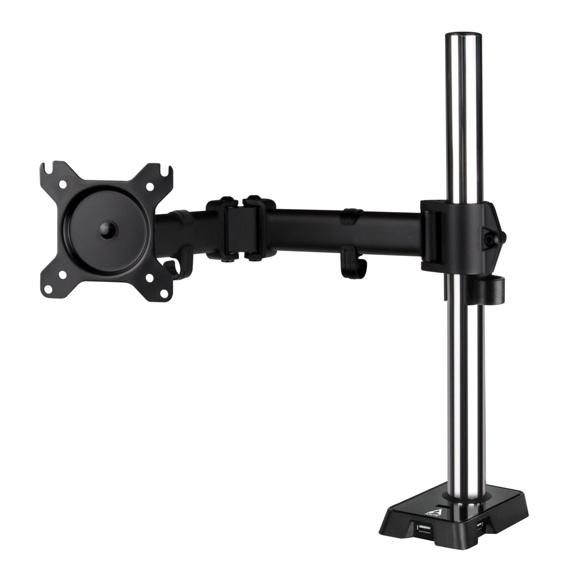 ARCTIC Z1 Gen 3 Single Monitor Arm with 4-Port USB 2.0 Hub, up to 43" Monitors / 49" Ultrawide, 180° Swivel, 360° Rotation