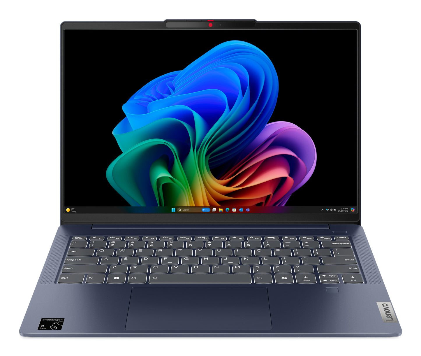 Lenovo IdeaPad Slim 5 14Q8X9 Copilot+ PC Qualcomm Snapdragon X1P-42-100 Laptop 35.6 cm (14") WUXGA 16 GB LPDDR5x-SDRAM 512 GB SSD Wi-Fi 7 (802.11be) Windows 11 Home UK English Blue