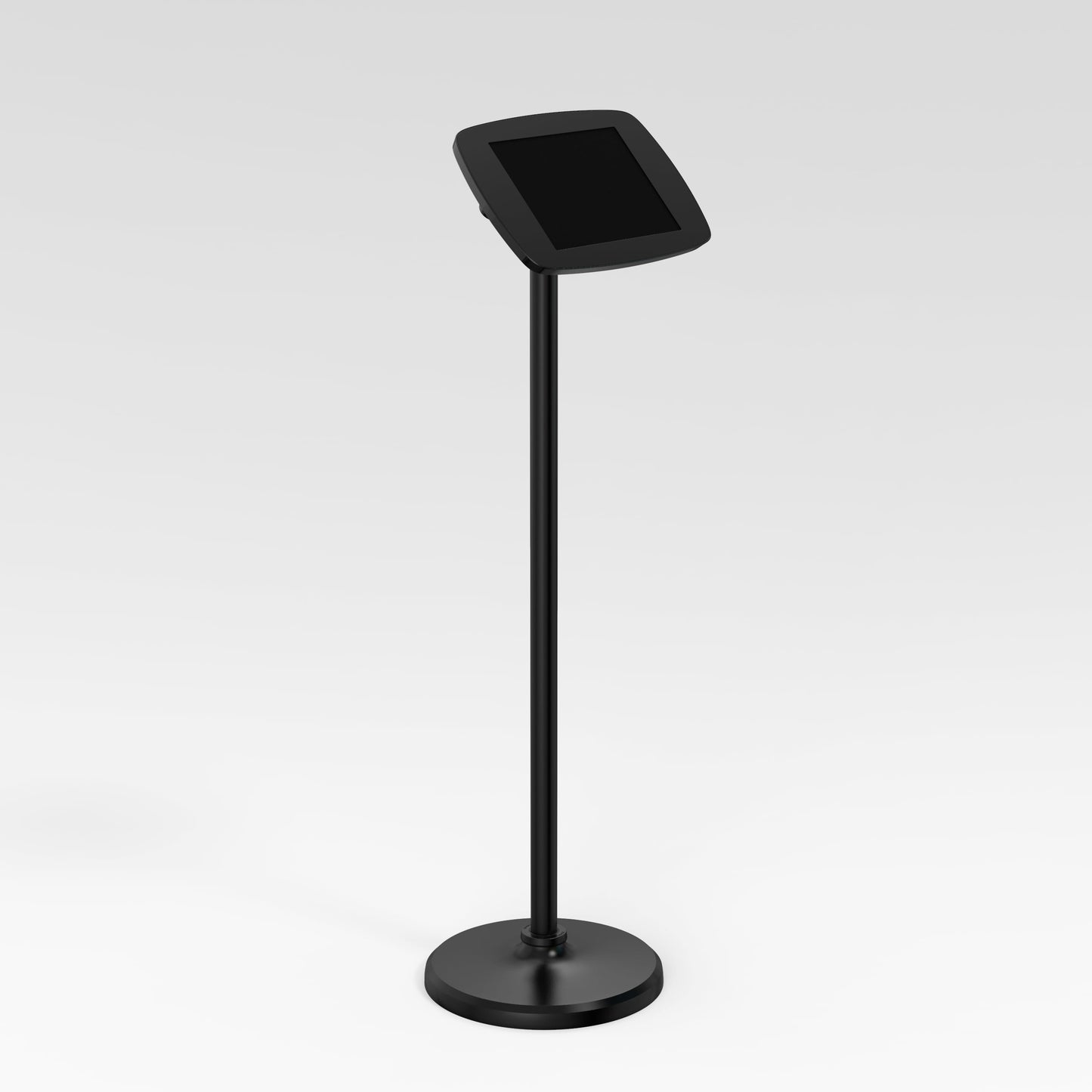 Bouncepad Floorstanding | Apple iPad 8th Gen 10.2 (2020) | Black | Exposed Front Camera and Home Button |