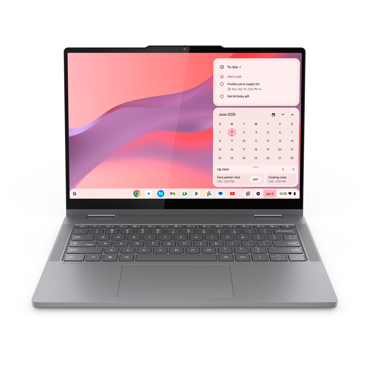 Lenovo Chrome 2in1 14IRU10 Intel Core 5 120U Chromebook 35.6 cm (14") Touchscreen WUXGA 8 GB LPDDR5-SDRAM 128 GB UFS Wi-Fi 6E (802.11ax) ChromeOS English Grey