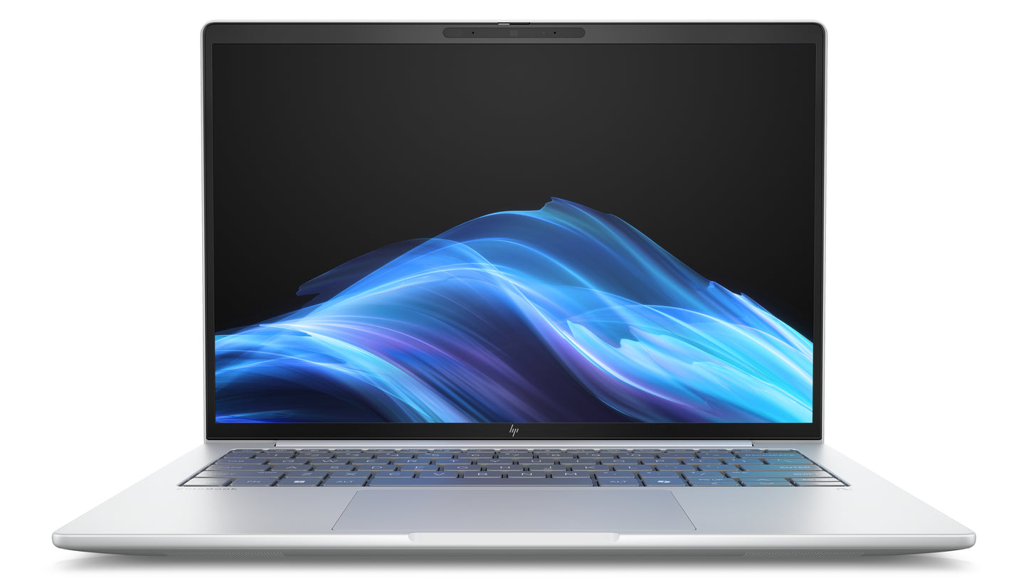 HP EliteBook 8 G1i Next Gen AI Wolf Pro Security Edition Copilot+ PC Intel Core Ultra 5 228V Laptop 35.6 cm (14") WUXGA 32 GB LPDDR5x-SDRAM 512 GB SSD Wi-Fi 7 (802.11be) Windows 11 Pro Silver