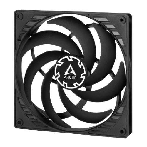 ARCTIC P14 14cm Pressure Optimised Slim PWM PST Fan w/ Cable Splitter, Black, Fluid Dynamic, 120-1800 RPM