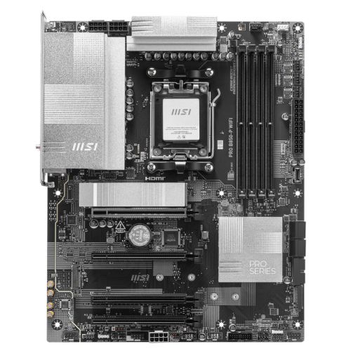 MSI PRO B850-P WIFI, AMD B850, AM5, ATX, 4 DDR5, HDMI, Wi-Fi 7, 5G LAN, 3x M.2