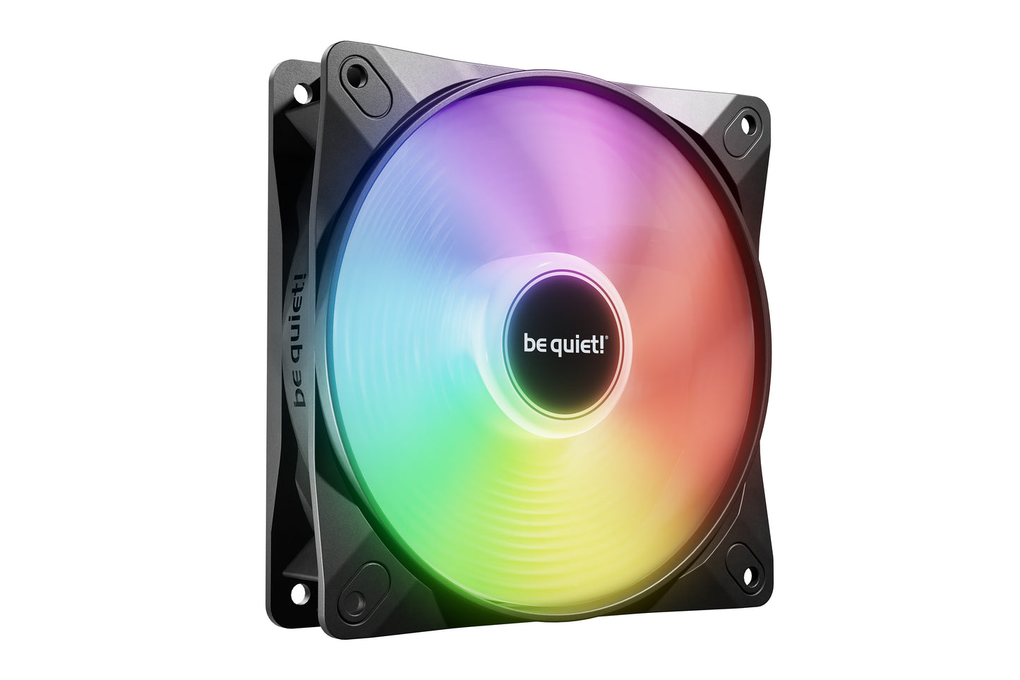 Be Quiet! (BL120) Light Wings LX 120mm PWM ARGB Case Fan, Rifle Bearing, Impeller w/ 16 LEDs, Daisy-Chain, Up to 1600 RPM, Black