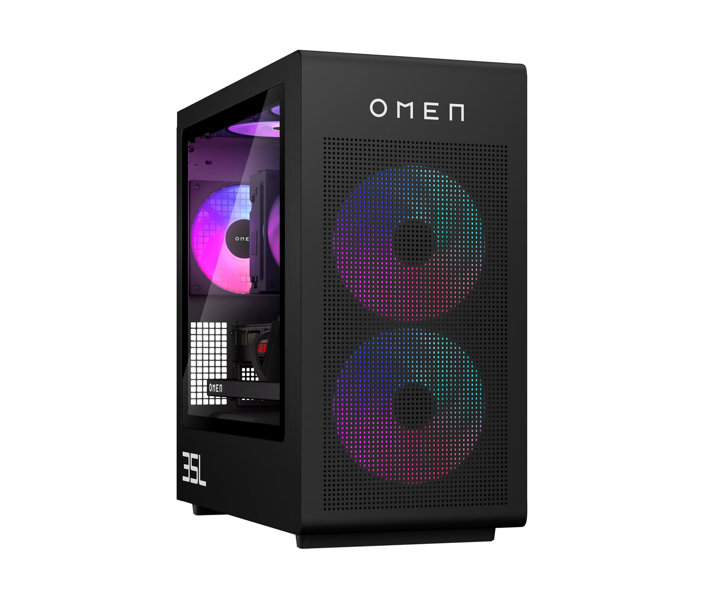 HP OMEN 35L Gaming GT16-0037na AMD Ryzen™ 7 8700F 16 GB DDR5-SDRAM 1 TB SSD NVIDIA GeForce RTX 5060 Ti Windows 11 Home Tower PC AI PC Black