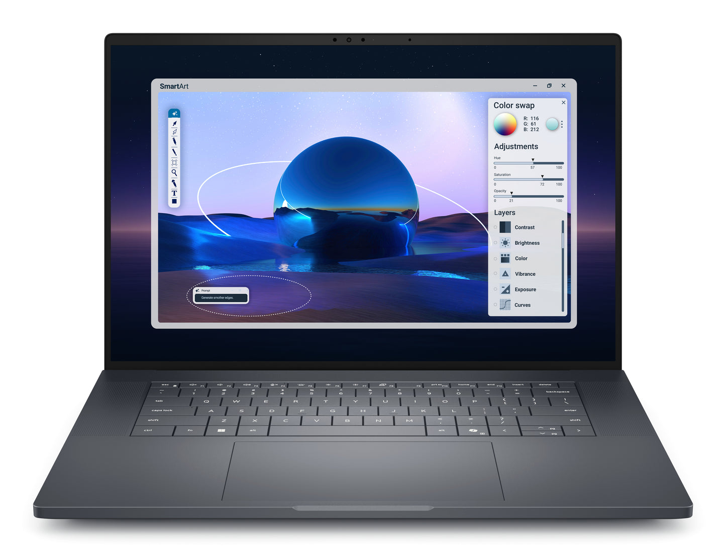 DELL Pro Max 16 Premium MA16250 Intel Core Ultra 7 265H Mobile workstation 40.6 cm (16") Full HD+ 32 GB LPDDR5x-SDRAM 1 TB SSD NVIDIA RTX PRO 1000 Blackwell Wi-Fi 7 (802.11be) Windows 11 Pro UK English Black