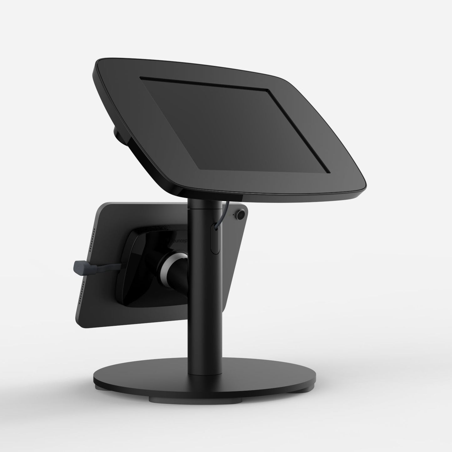 Bouncepad Original Twin + Counter Base | Apple iPad Mini 4 / 5 Gen 7.9 (2015 - 2019) | Black | Covered Front Camera and Home Button