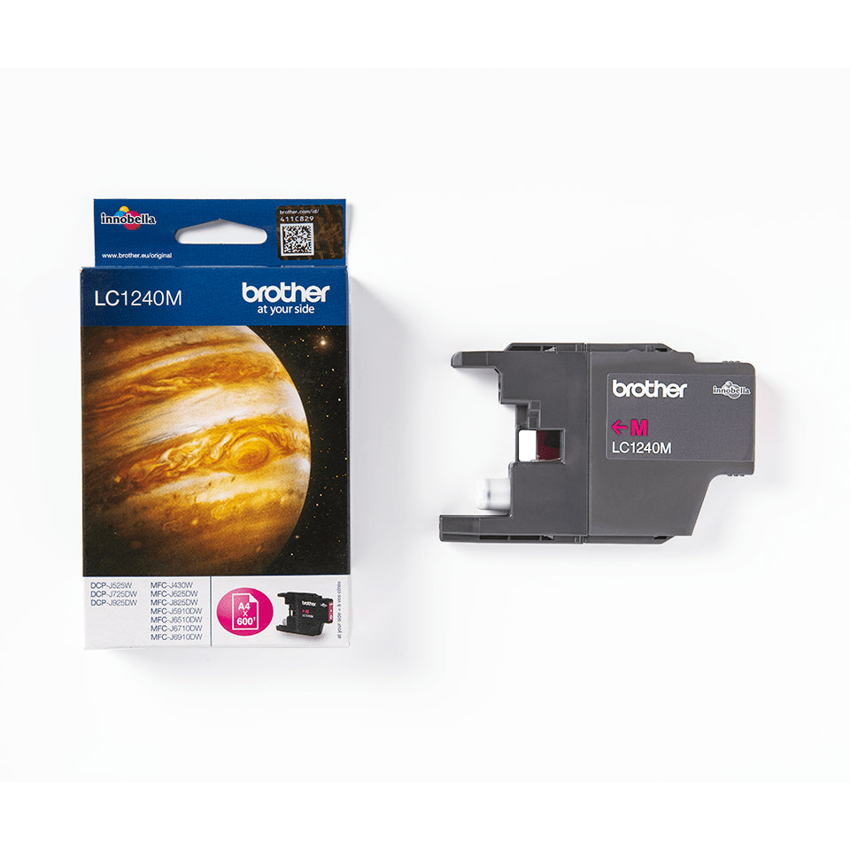 Brother LC-1240M Genuine Magenta Ink Cartridge, 600 Pages, image 4