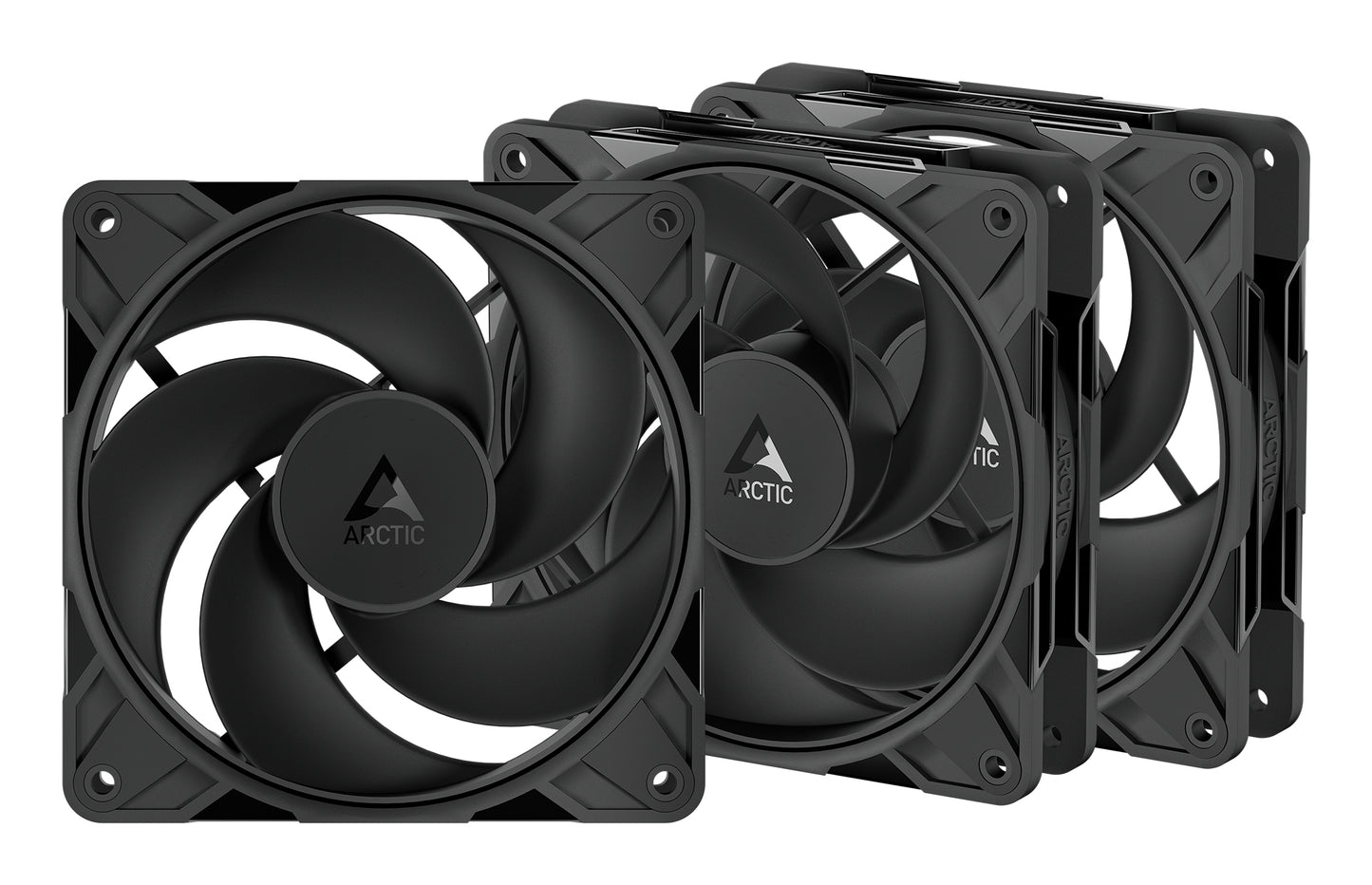 ARCTIC Freezer P12 Pro Reverse - 3 Pack - 120 mm A-RGB PWM Fan with Cable Splitter