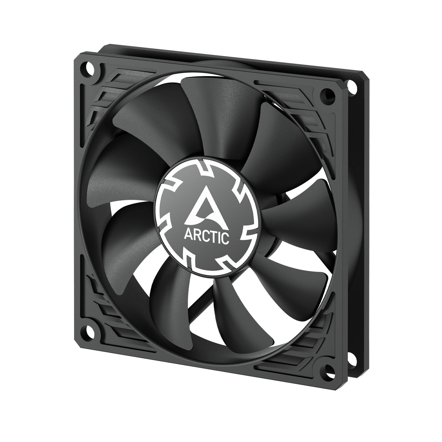 ARCTIC P8 Slim 80mm PWM PST Case Fan w/ Cable Splitter, Black, Fluid Dynamic, 300-3000 RPM