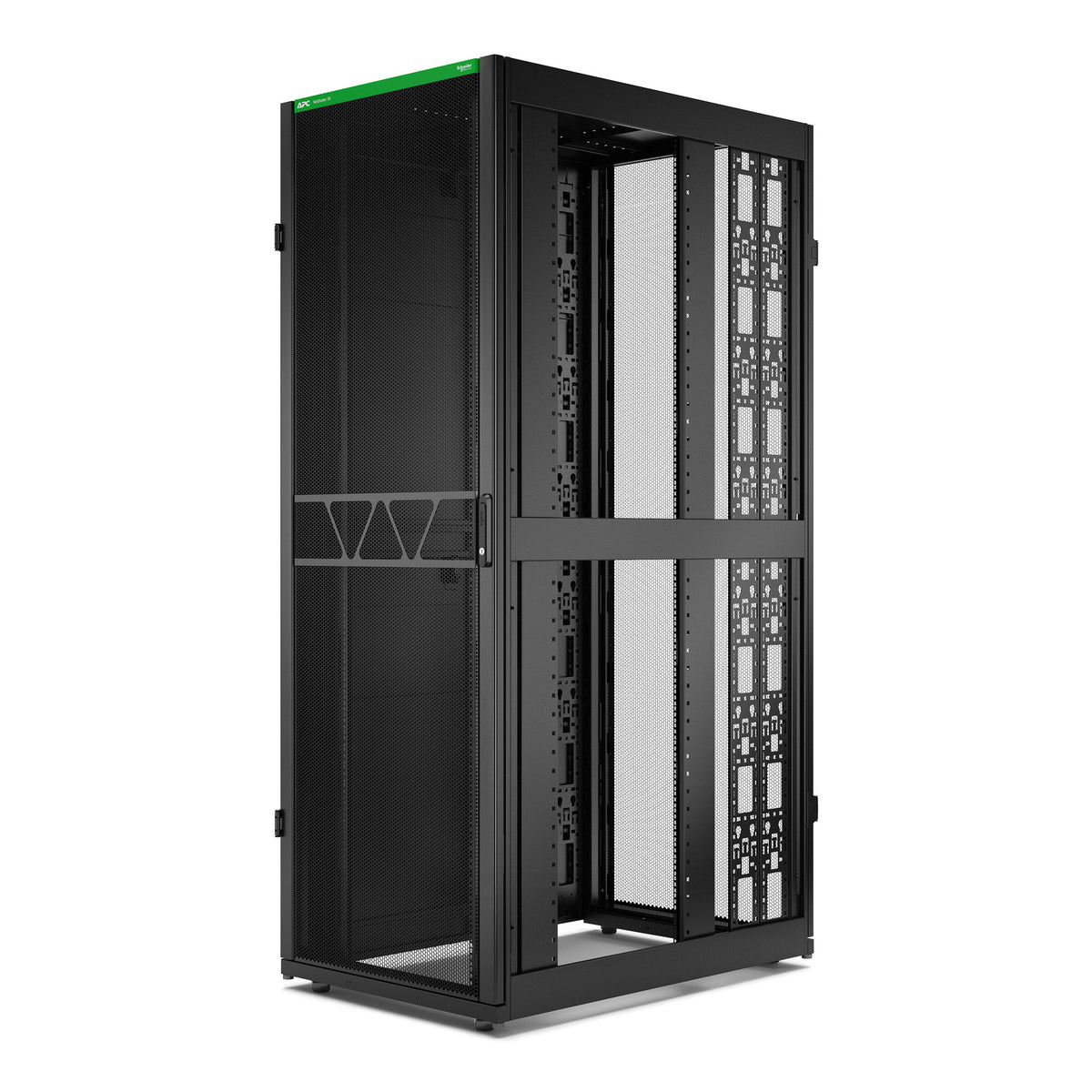 APC NetShelter SX Server Rack Gen 2, 48U, 2258H x 800W x 1200D mm, with Sides, Black, image 3
