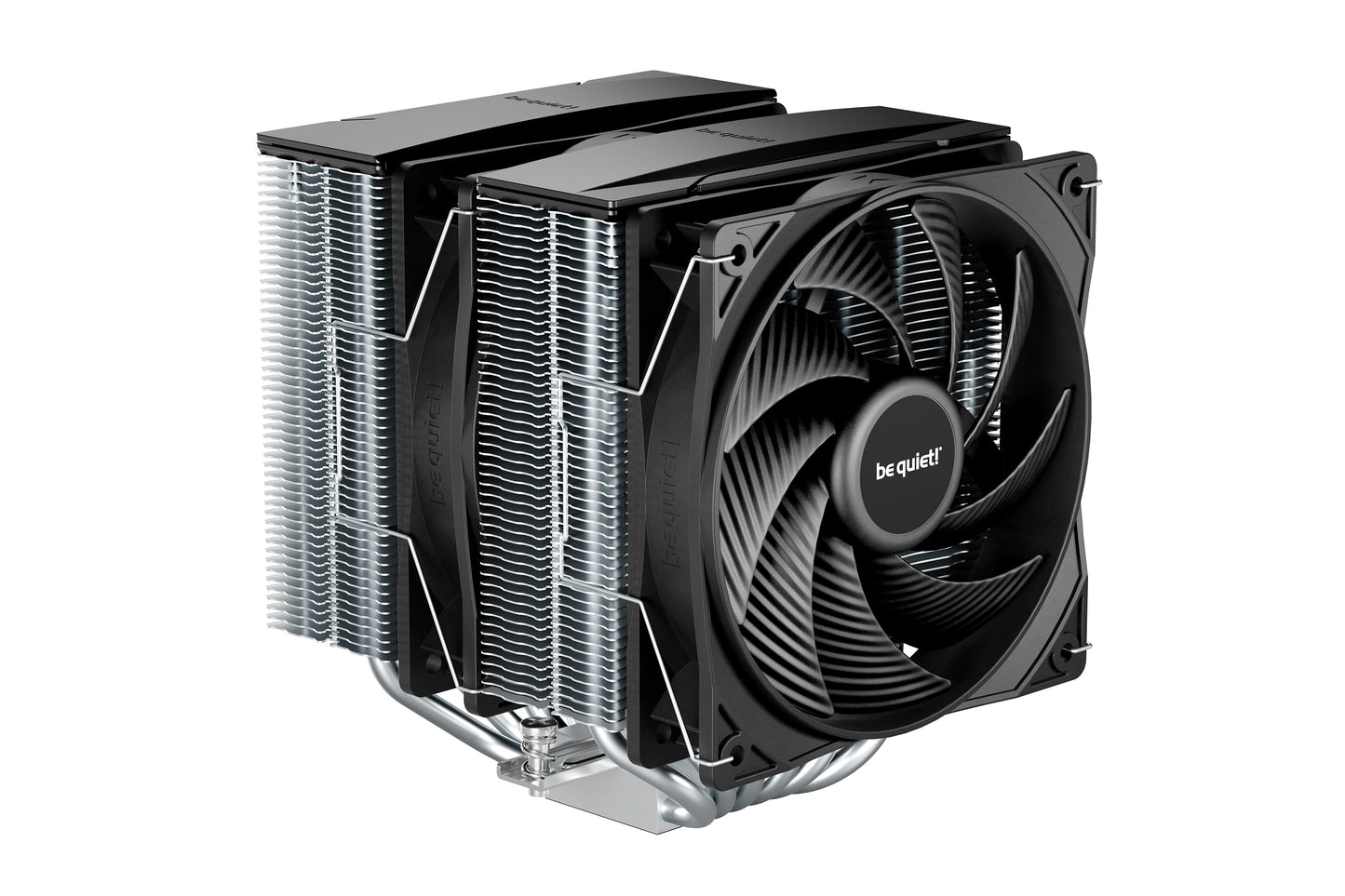 Be Quiet! BK041 Pure Rock Pro 3 Silver Heatsink & Fan, Intel & AMD Sockets, 2x Pure Wings 3 Fans, 6 High-Performance Heatpipes, 250W TDP
