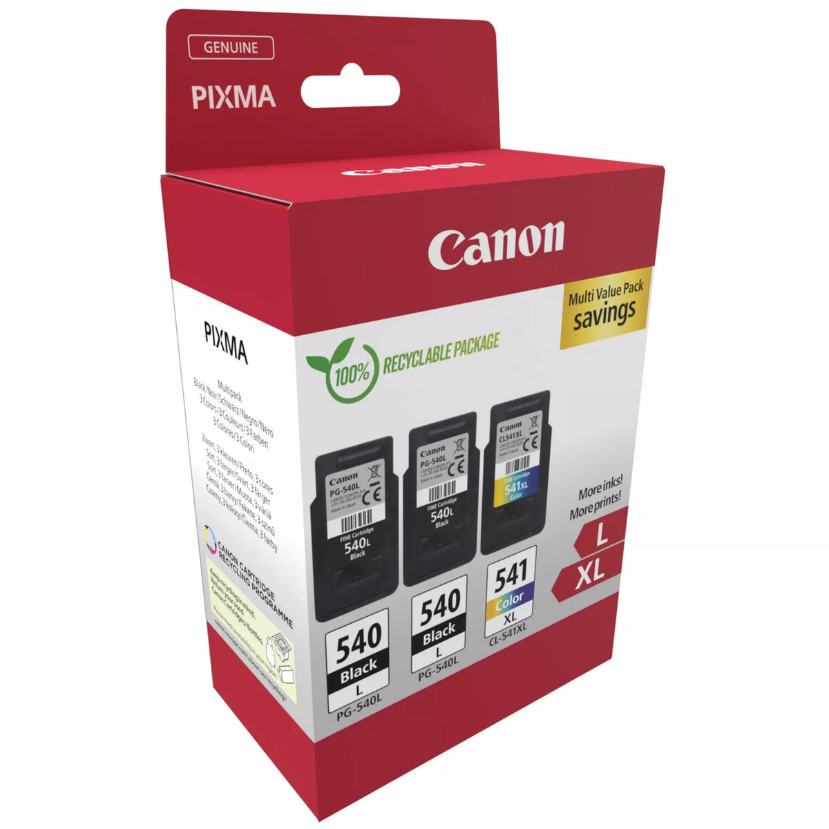 Canon 5224B017 Genuine 4-Colour Ink Multipack, image 2