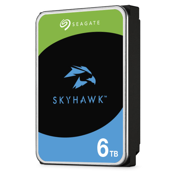 Seagate 3.5", 6TB, SATA3, SkyHawk Surveillance Hard Drive, 256MB Cache, 16 Drive Bays Supported, 24/7, CMR, OEM
