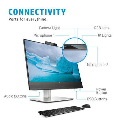 HP E24mv G4 FHD Conferencing Monitor 23.8" Full HD IPS Monitor, image 3