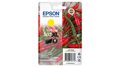 Epson 503XL Genuine Yellow High-Yield Ink Cartridge, 503 Pages