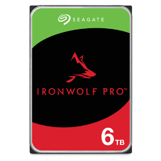 Seagate 3.5", 6TB, SATA3, IronWolf Pro NAS Hard Drive, 7200RPM, 256MB Cache, CMR, OEM