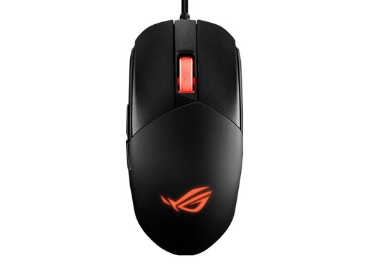 Asus ROG Strix Impact III RGB Ultralight Gaming Mouse, USB, Up to 12000 DPI, Semi-Ambidextrous, Near-Zero Click Latency