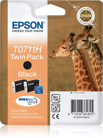 Epson T0711H Genuine Black Ink Cartridge