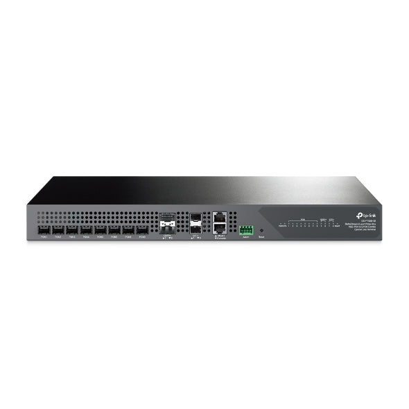TP-LINK Aginet (DS-P7500-08) DeltaStream 8-port Pizza-box XGS-PON & GPON Combo Optical Line Terminal, 8 PON Ports, Dual PSUs, Centralized Management