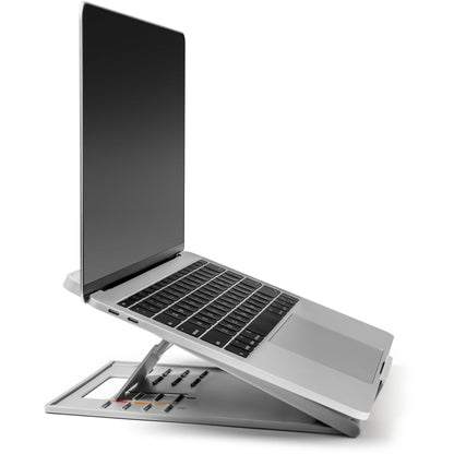 Kensington SmartFit Easy Riser Go Adjustable Ergonomic Laptop Riser and Cooling Stand for, Grey, K50421EU, image 5
