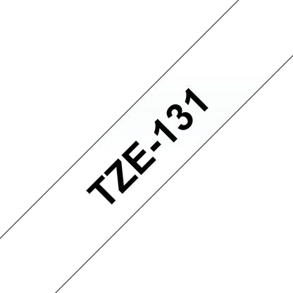 Brother TZe-131 Black on Transparent Labelling Tape, 12mm x 8m