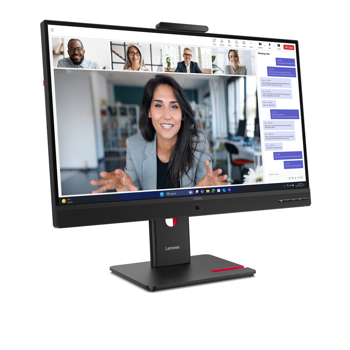 Lenovo ThinkVision T24-4v Monitor 23.8" Full HD IPS Monitor, 120Hz, image 2