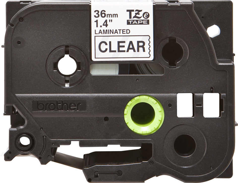Brother TZe-161 Black on Transparent Laminated Tape, 36mm x 8m, image 2