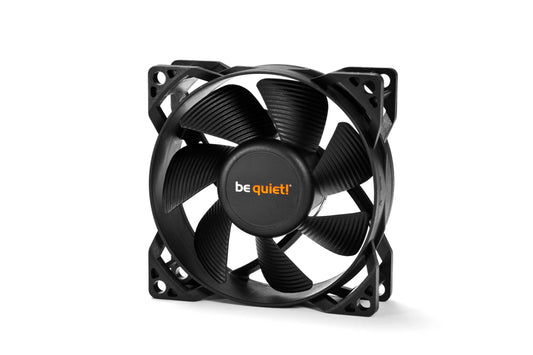 Be Quiet! BL044 Pure Wings 2 80mm Case Fan, Rifle Bearing, Black, Ultra Quiet, 1900 RPM