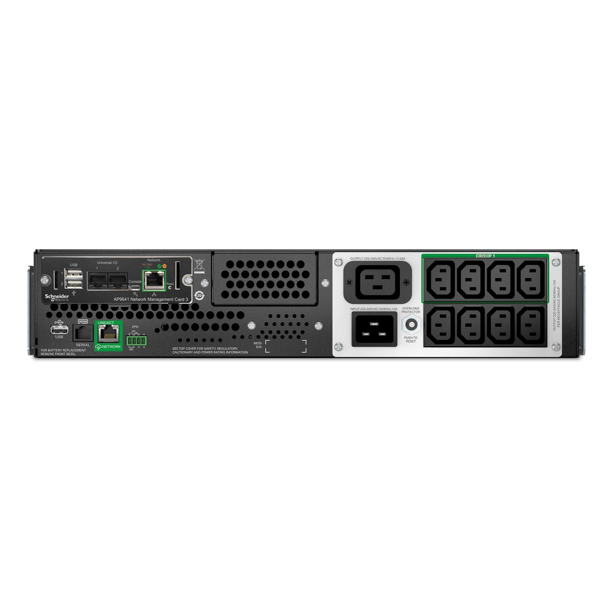APC Smart-UPS SMTL2200RMI2UCNC 2200VA/1980W Line-Interactive UPS, 9 Outlets, Rackmount, image 2