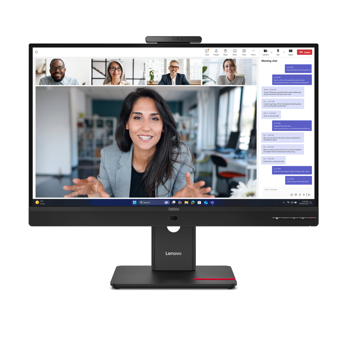 Lenovo ThinkVision T24-4v Monitor 23.8" Full HD IPS Monitor, 120Hz