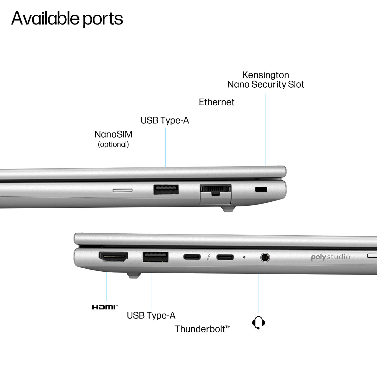 HP EliteBook 6 G1i AI 14" Laptop – Core Ultra 7 255U, 16GB, 512GB SSD, AD3L0ET#ABU, image 4
