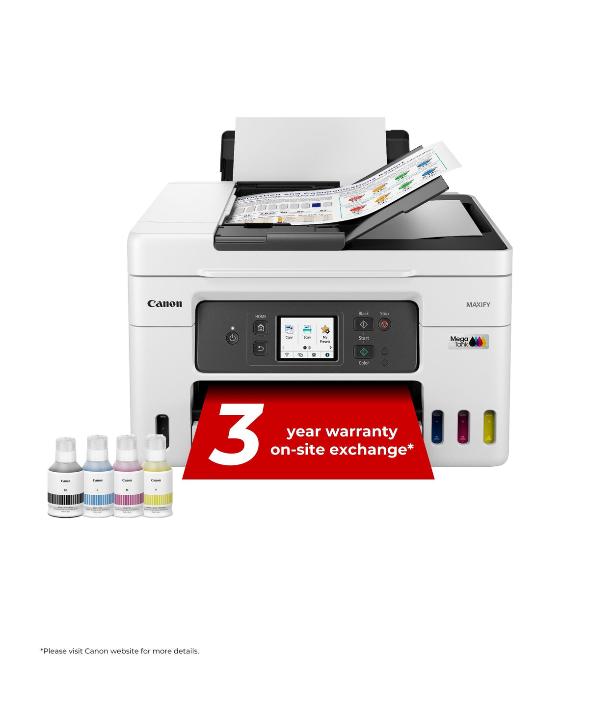 Canon GX4050 A4 Colour Inkjet Multifunction Printer, Duplex, Wi-Fi, image 4
