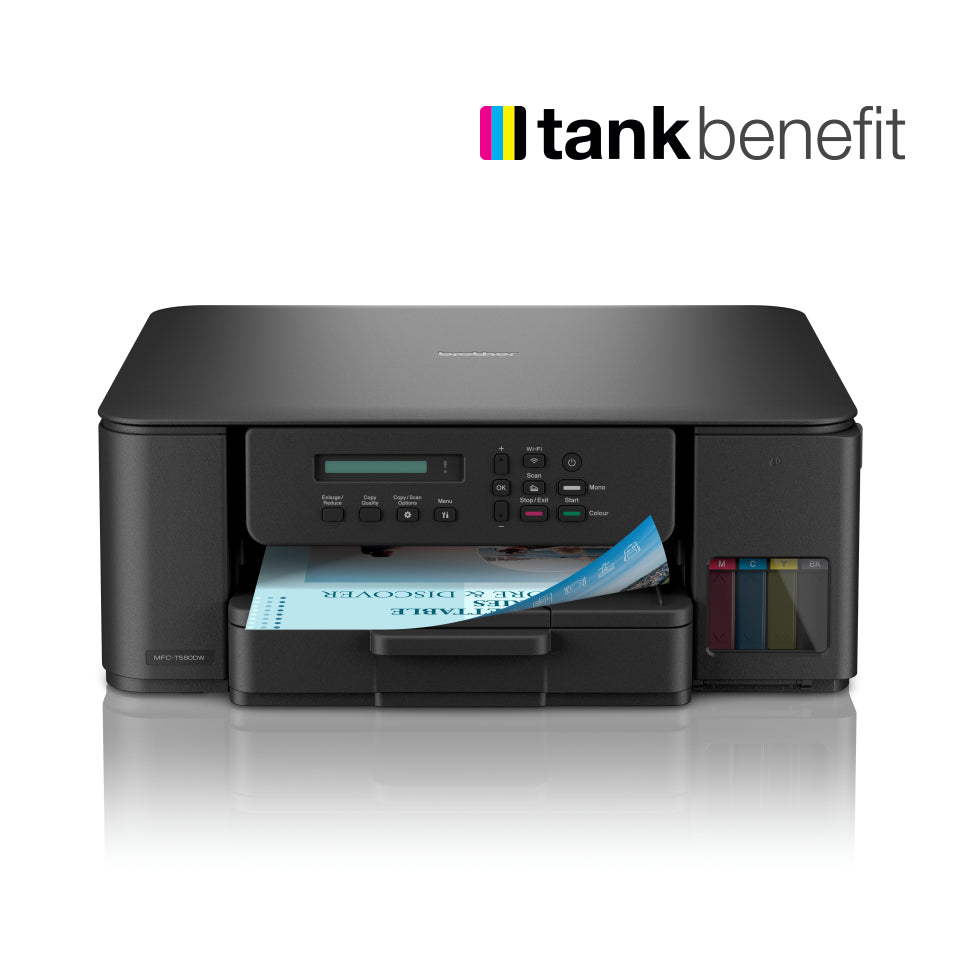 Brother Tankbenefit Compact 3-in-1 Ink Tank Printer DCP-T580DW A4 Colour Inkjet, image 3