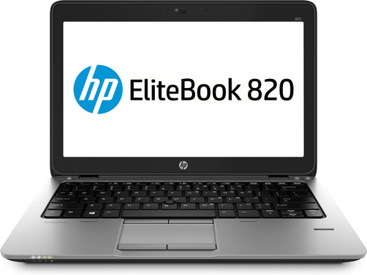HP EliteBook 820 G2 Intel® Core™ i5 i5-5300U Laptop 31.8 cm (12.5") HD 4 GB DDR3L-SDRAM 500 GB HDD+Flash Wi-Fi 4 (802.11n) Windows 7 Professional Black, Silver