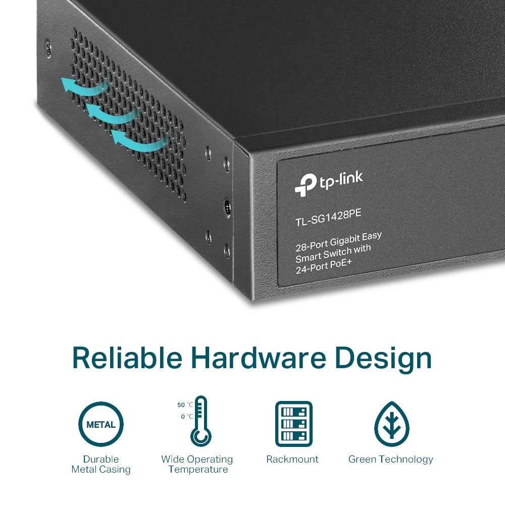 TP-Link 28-Port Gigabit Easy Smart Switch with 24-Port PoE+, image 6