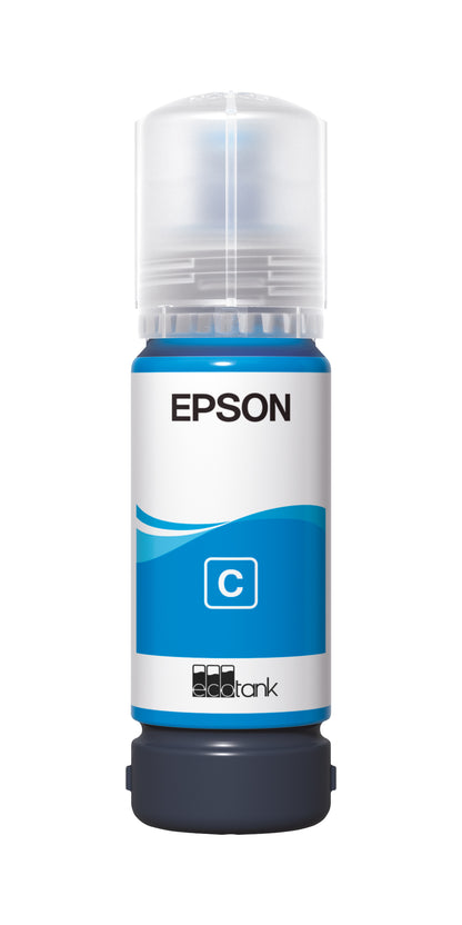 Epson 107 Genuine Cyan Ink Bottle, Standard Yield, C13T09B240, image 2