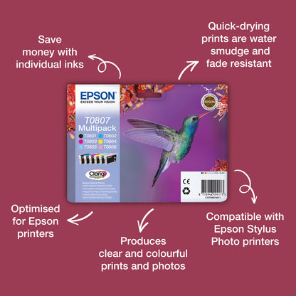 Epson T0805 Genuine Cyan Ink Cartridge, image 4