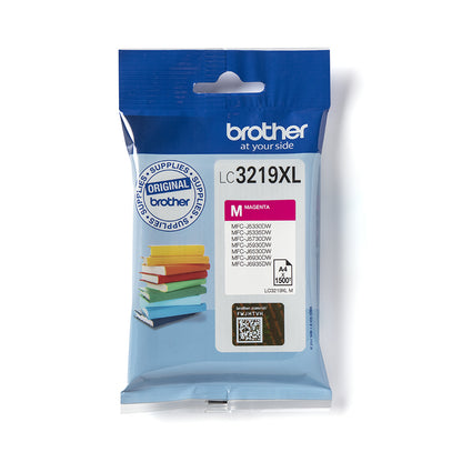 Brother LC-3219XLM Genuine Magenta High-Yield Ink Cartridge, 1,500 Pages
